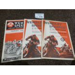 Speedway : Wembley (3) programmes v Bristol 16/06/