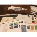 Stamps : Small box of Worldwide covers / commonwea