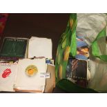 Records : Large bag of unsorted 7" singles 250+ -