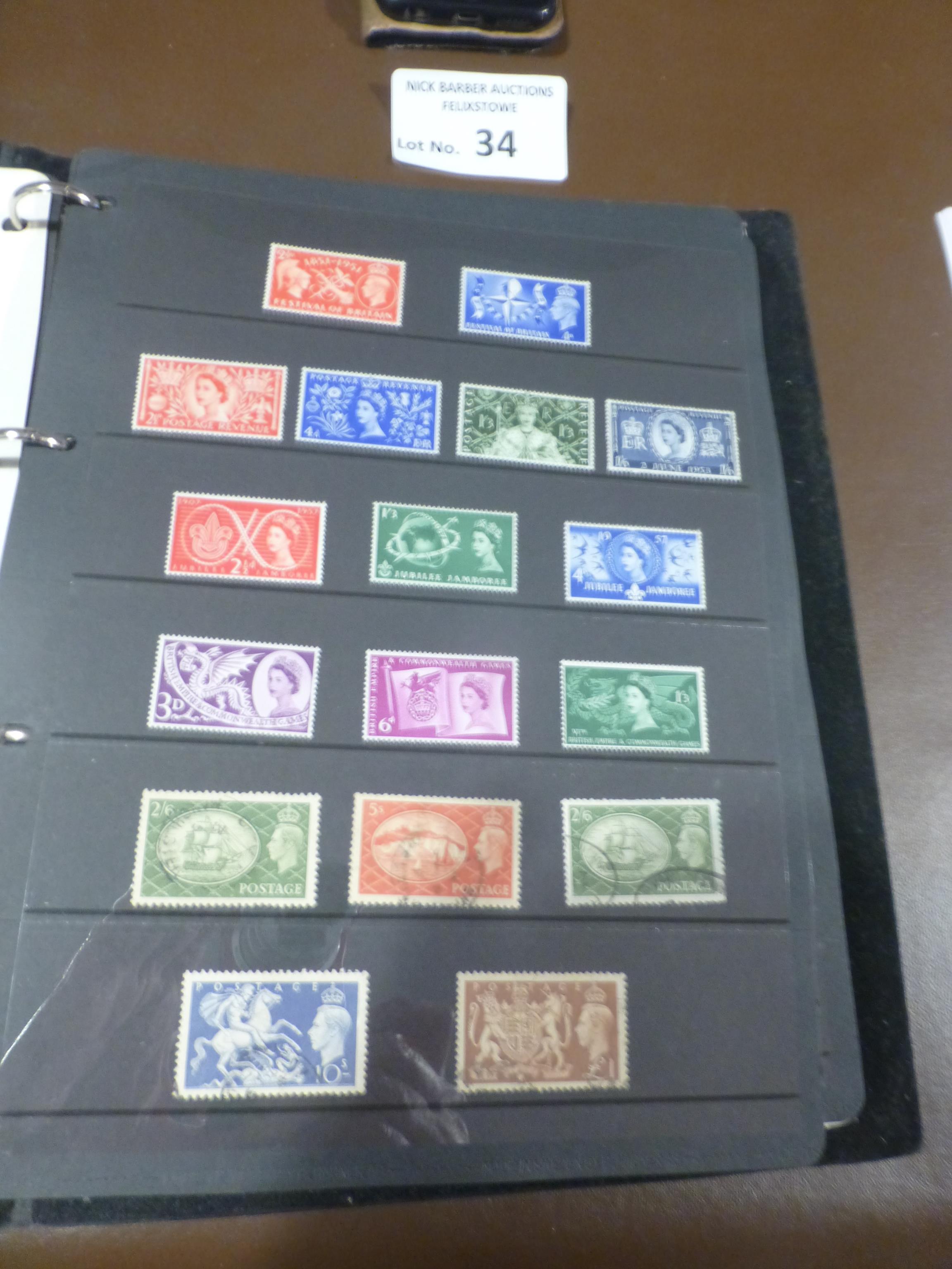 Stamps : GB nice album 1840 - decimal QE11 - inc 2