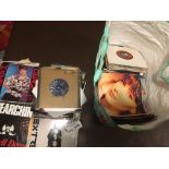 Records : Large bag of unsorted 7" singles 250+ -