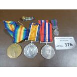 Militaria : WW1 medals & WW2 medal & Cyprus minatu