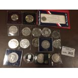 Coins : GB modern silver coins, QV, KGV, KGVI crow