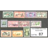 Stamps : New Zealand 1940 Cent.set Optd Official S