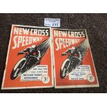 Speedway : New Cross (2) World Champs 23/08/1939 &