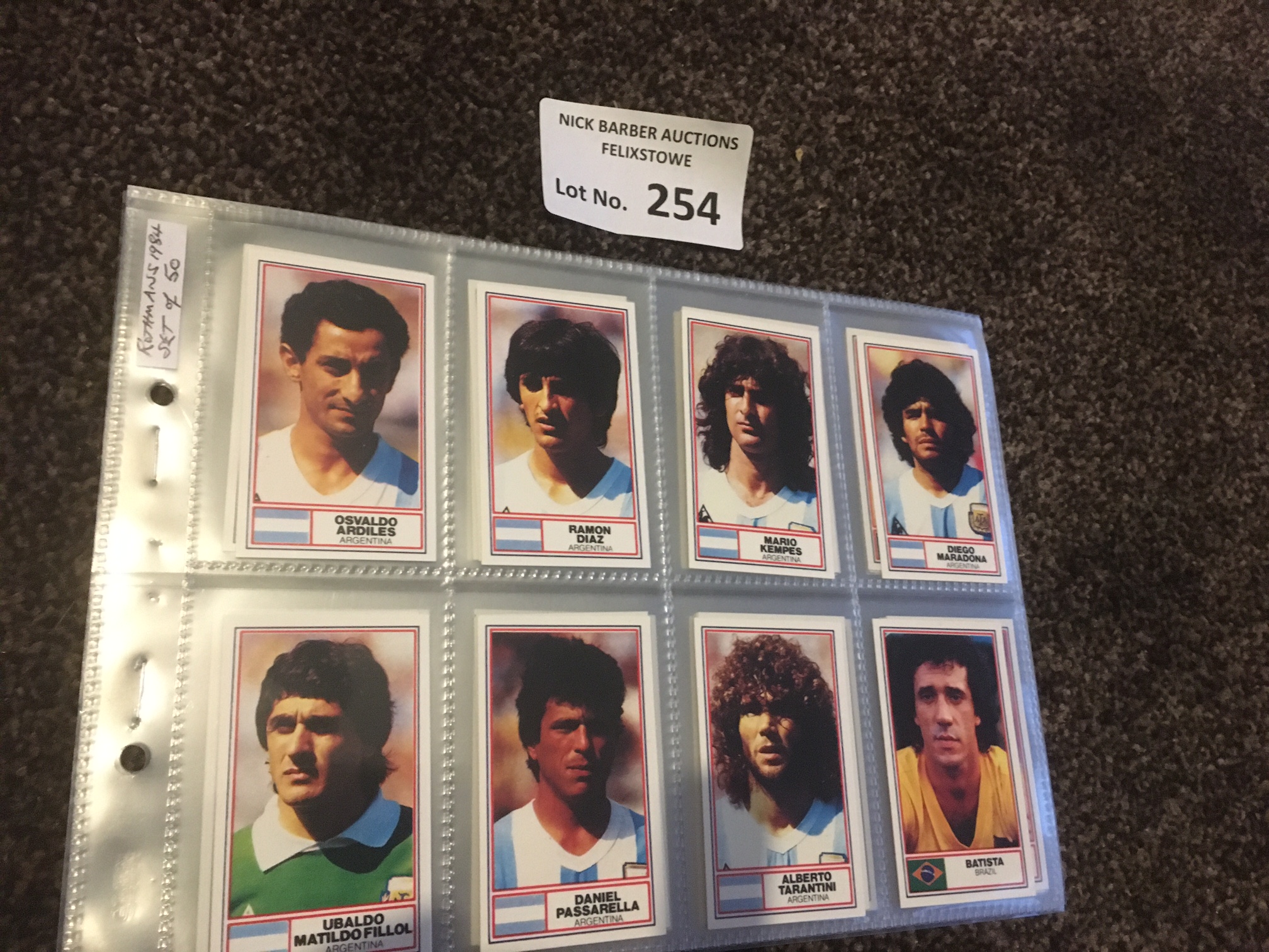 Football : Cards - Rothmans 1984 - Intl Stars set