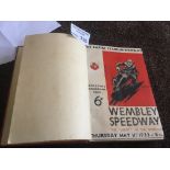 Speedway : Wembley Lions 1933 pre-war programmes -