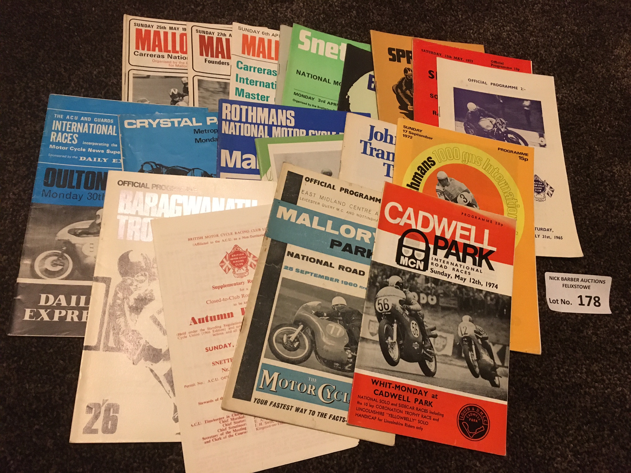 Motor Cycling : Collection of programmes inc Mallo