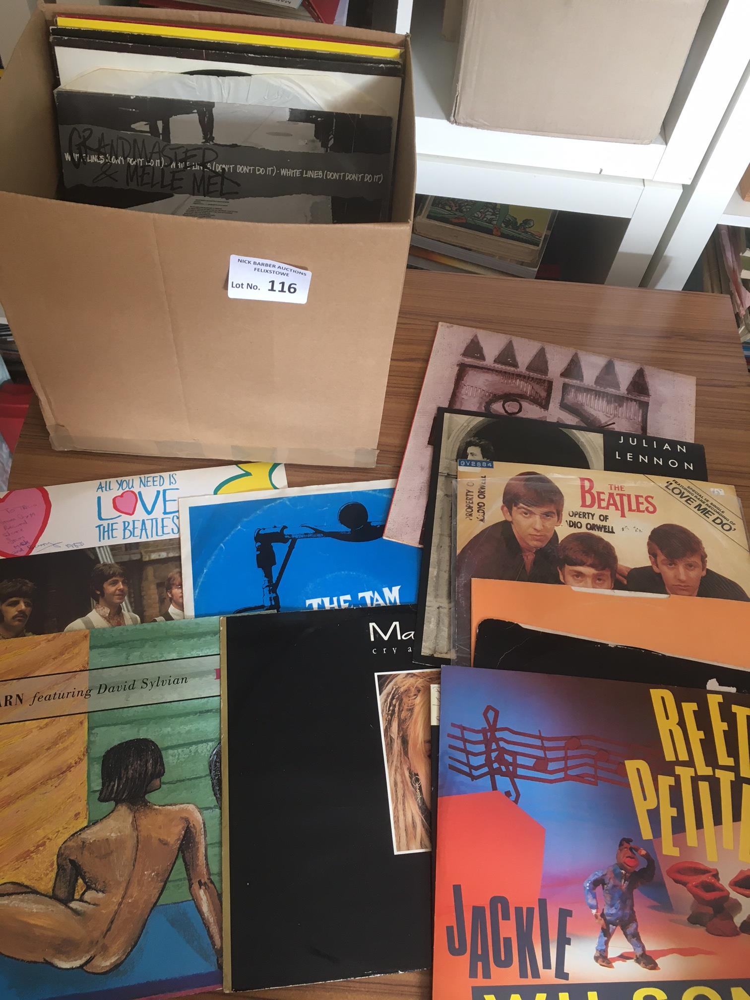 Records : 30+ 12" singles - good names inc Beatles