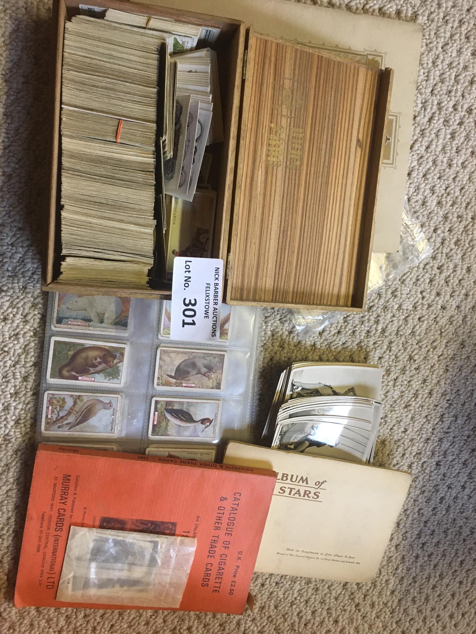 Collectables : Cigarette Cards - Box of cards inc
