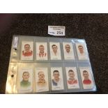 Football : Cigarette cards - Carreras 1934 footbal