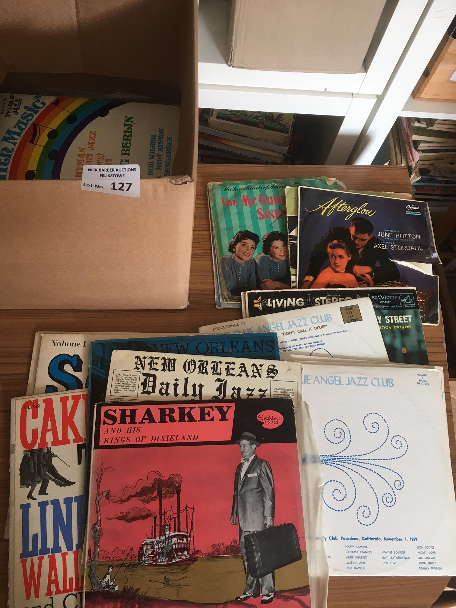 Records : Jazz - 40+ albums in box inc New Orlean