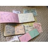 Football : Nice lot of Autograph Book & some ticke