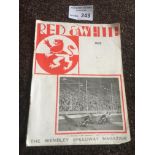 Speedway : Wembley Lions Magazine - Red & White No
