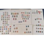 Stamps : NETHERLANDS Various used, album leaves a