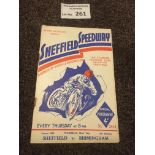 Speedway : Sheffield v Birmingham prog 19/05/1938