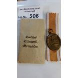 Militaria : German West Wall medal in packet, as issued - NE