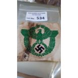 Militaria :German WW2 Police Bevo silk vest sport