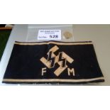 Militaria : German WW2 SS FM armband who were family & benef