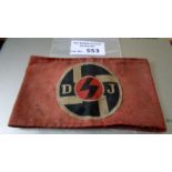 Militaria : German WW2 Deutches Youth armband, gru