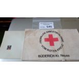 Militaria : German WW2 Red Cross armband and envel