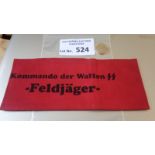 Militaria : German WW2 Field Fighter Volunteers armband Waff