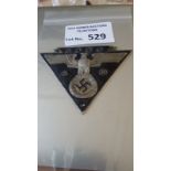 Militaria : German WW2 SS / SA 5000 kms car plaque - GVF