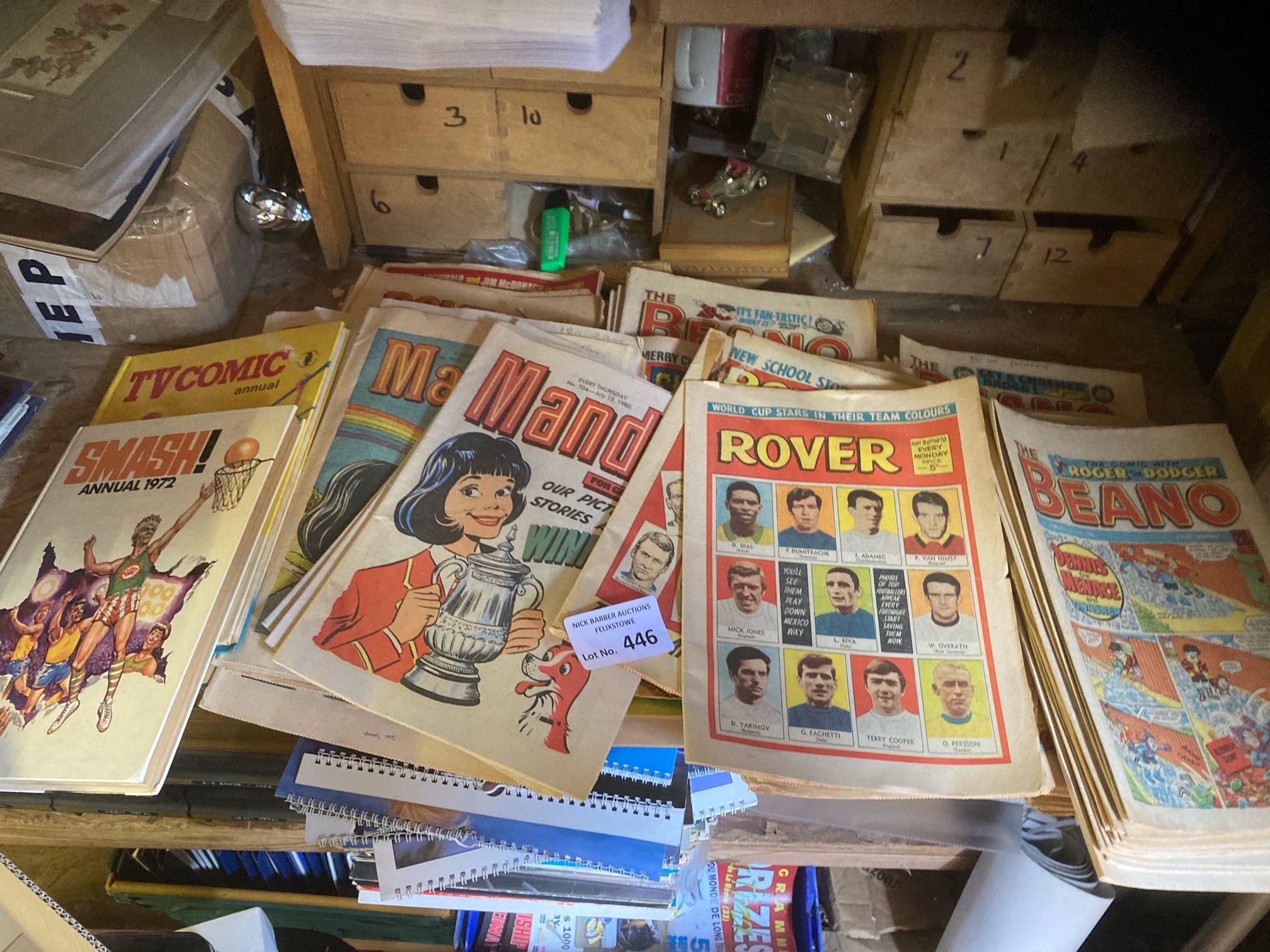 Comics : 150+ comics 1960's-80's inc Rover, Hornet