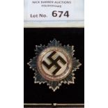 Militaria : German Deutches Kreuz in silver, maker