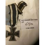 Militaria : German original iron cross with ribben