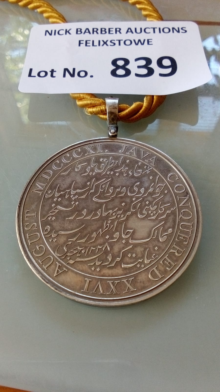 Militaria : Medal Java medal Honourable East India