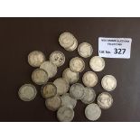 Coins : GB QV silver florin coins - nice lot - 240