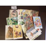 Postcards : 66 anthropomorphic animals cards - fin