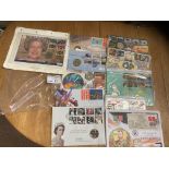 Stamps : GB coins covers some signed - inc John No