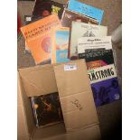 Records : Jazz - heavy box of 80+ albums inc Krupa