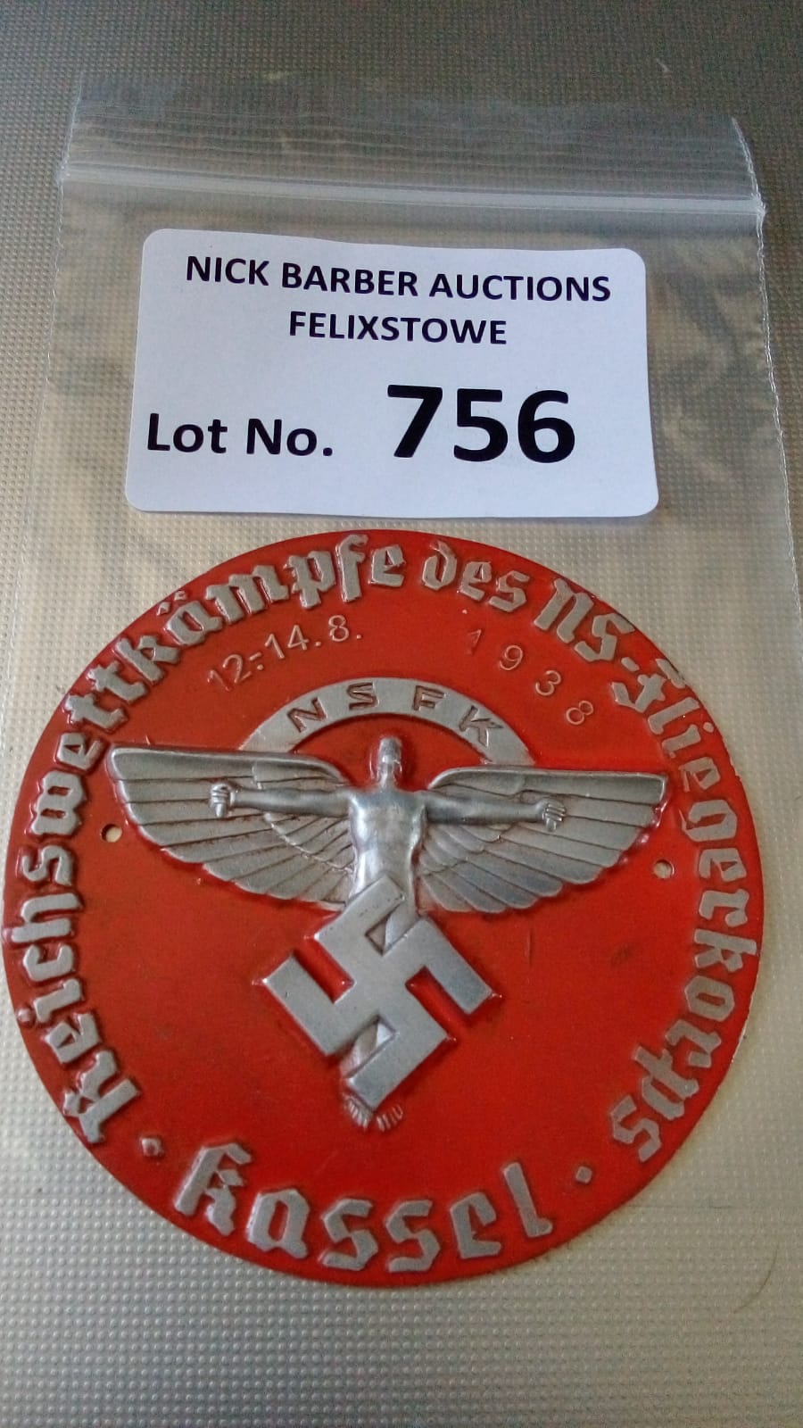 Militaria : German NSDAP interest an NSFK plaque,