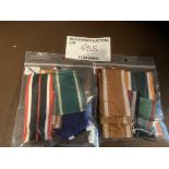 Militaria : German ribbons for medals packs x2