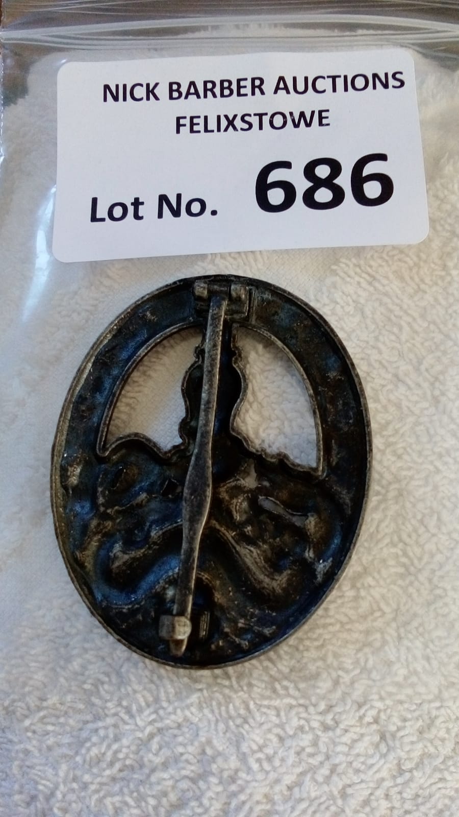 Militaria : German Anti Partisan breast badge, ser - Image 2 of 2