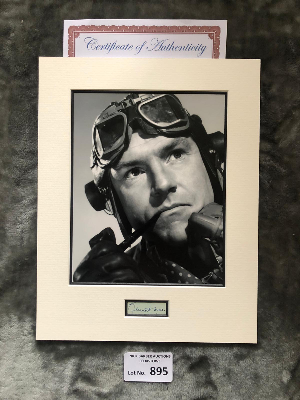 Militaria : Kenneth Moore 14x11 mounted signature