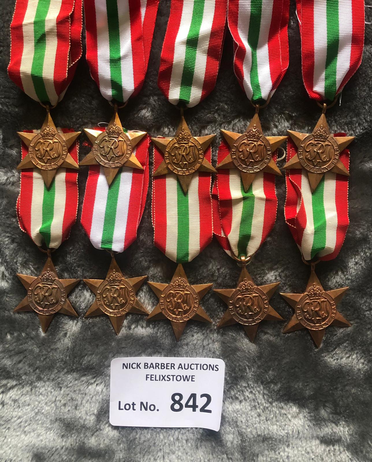 Militaria : 10x Italy stars 1939-45