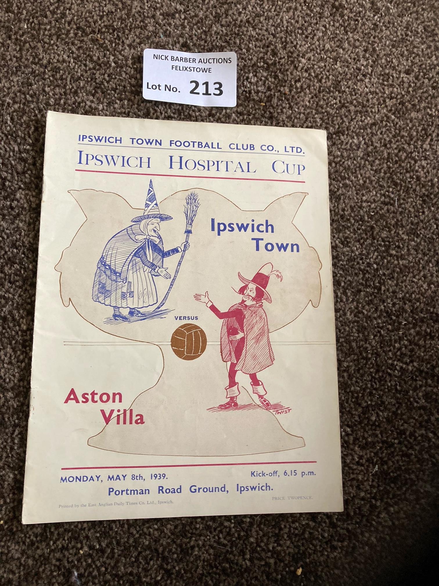 Football : Ipswich Town v Aston Villa 08/05/1939 p