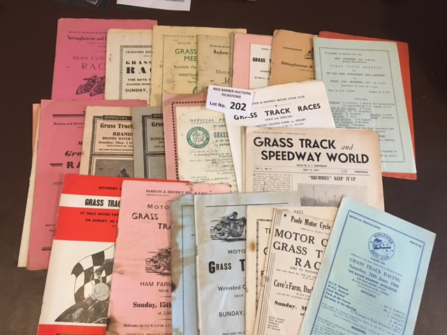 Grass Track : Very nice collection of programmes &