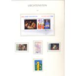 Stamps : LIECHTENSTEIN Fine UMM/MNH colln. In Gree