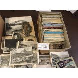 Postcards : A box of 600+ vintage worldwide cards