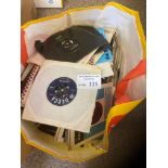 Records : Large bag of 250 mixed singles, good nam