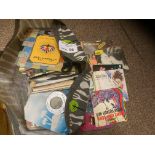 Records : Large bag of mixed 7" singles x250 good