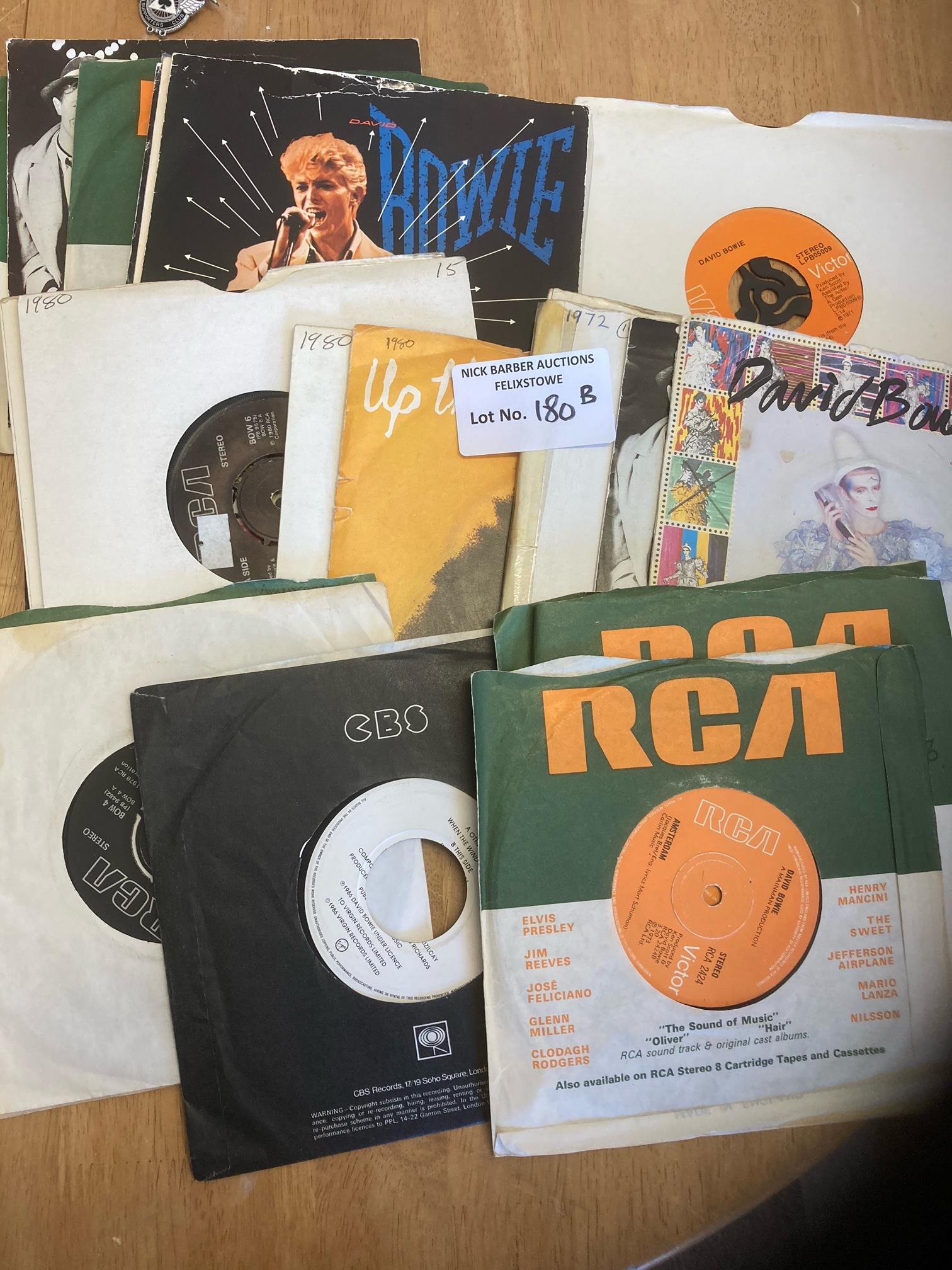 Records : 23 DAVID BOWIE collection of 7" singles