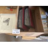 Postcards : Box of topographical, 2 albums of gree