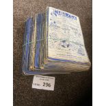 Football : Chelsea home programmes 1946-1959/60 x9