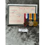 Militaria : Trios medal group to Pte. Alderslade 4